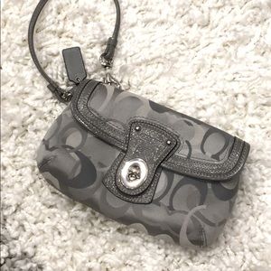 Coach Wristlet - Grey (EUC)
